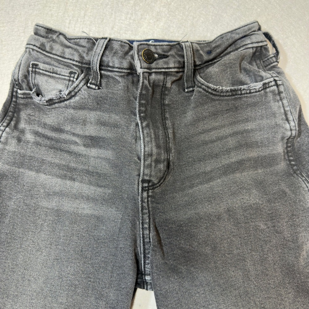 Hollister Ultra High-Rise Mom Jean Black Denim Stretch W29 L27 Vintage Stretch